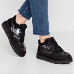 UGG Black Sneakers Low-Top Monochrome Design